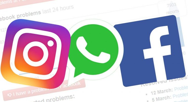 Whatsapp, Instagram, Facebook down