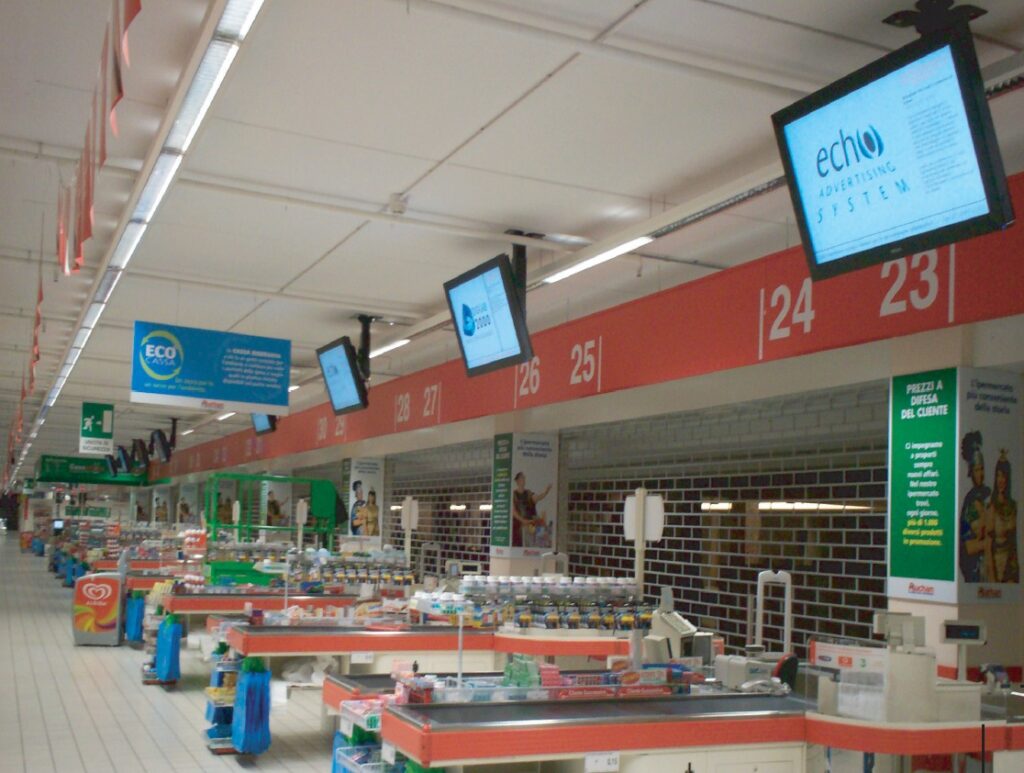 barriera casse Auchan