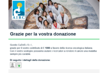 Donazione CuDriEc - AIRC - curiosità